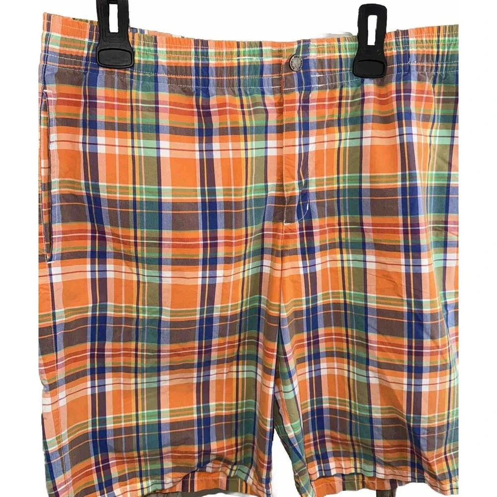 Polo Ralph Lauren Men’s Swim Trunks Board Shorts Plaid Madras Multicolor XL‎